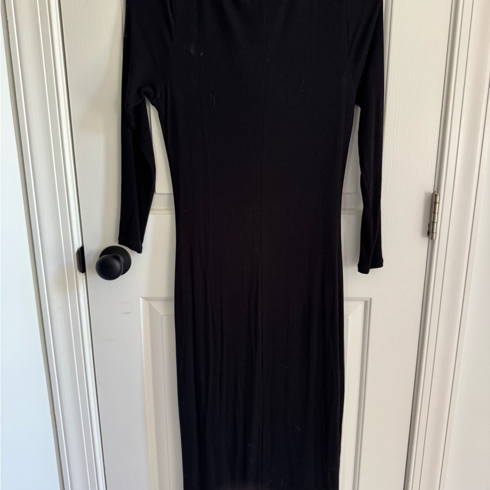 Marine Layer Classic Black Long Sleeve Dress